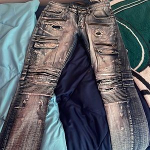 Blue jeans, focus clothing company